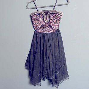 Gorgeous vintage embroidered free people fairy dress